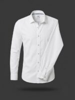 Zara Men's Slim Fit White Button-Down Casual Shirt